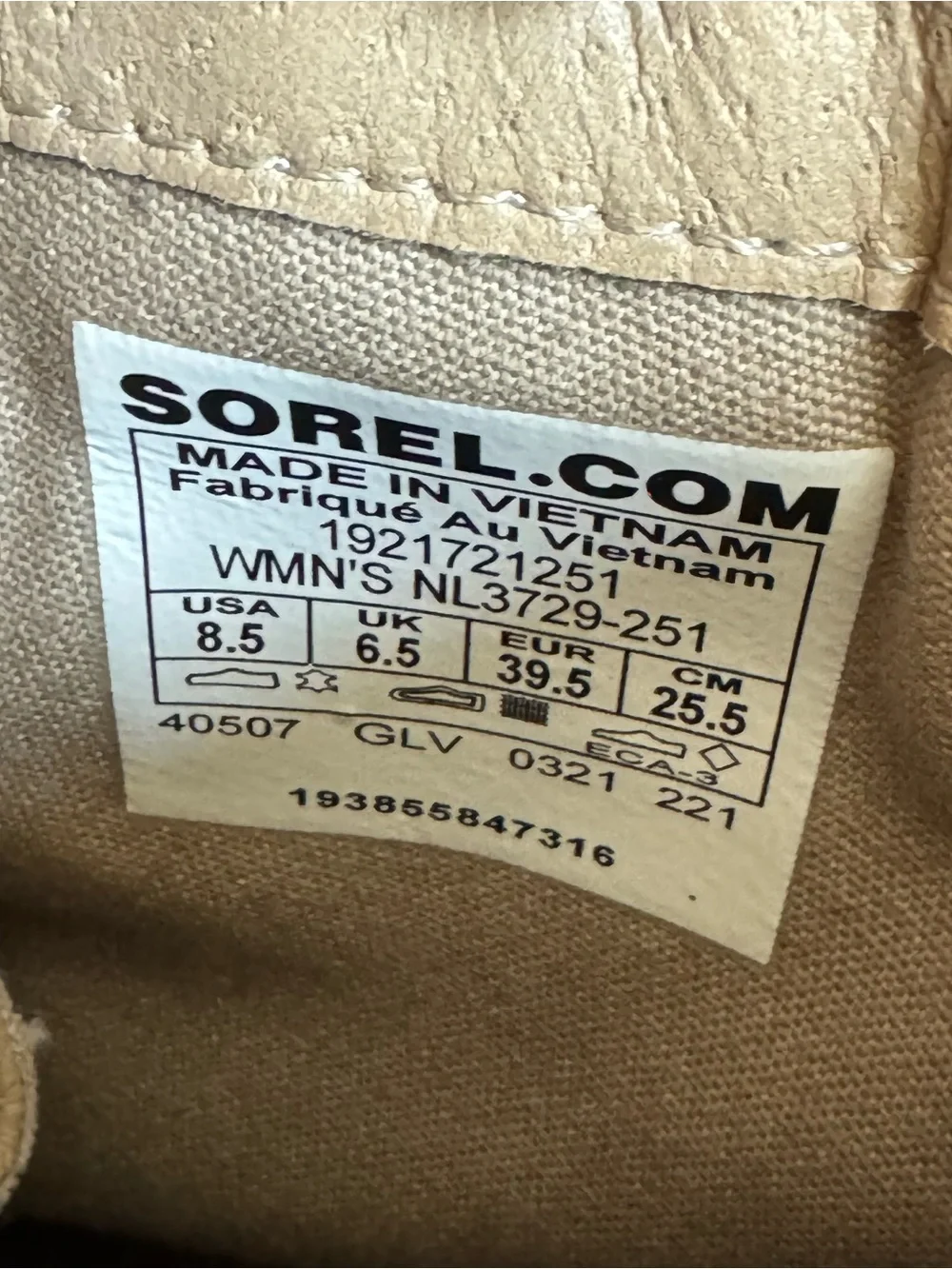 Sorel Harlow Conquest Waterproof Leather Ankle Boots Taupe Beige Gray 8.5